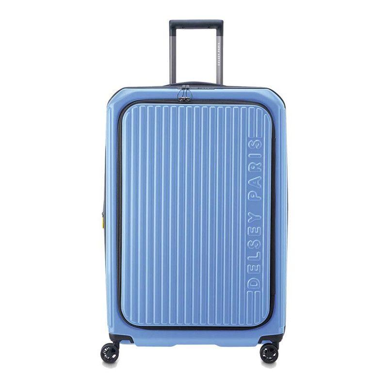 MALETA GRANDE RIGIDA CON TAPA  76 cm. DELSEY SECURITIME CELESTE-0