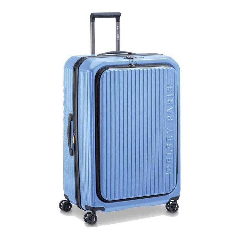MALETA GRANDE RIGIDA CON TAPA  76 cm. DELSEY SECURITIME CELESTE-1