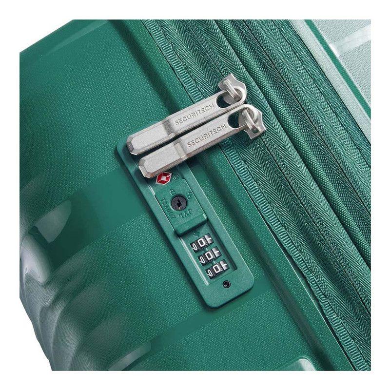 MALETA GRANDE EXPANDIBLE 76 cm. SECURITECH DUNE by DELSEY VERDE-6