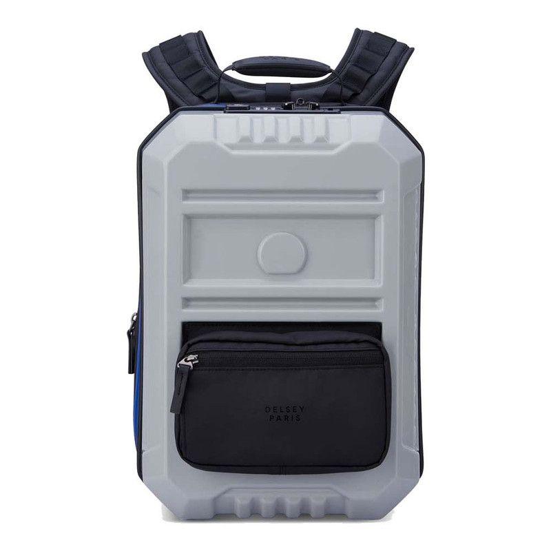 MOCHILA HÍBRIDA PORTANOTEBOOK 14" EXPANDIBLE DELSEY REMPART GRIS TORMENTA-0