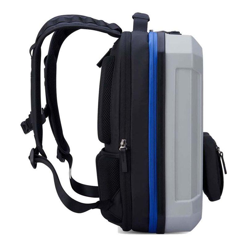 MOCHILA HÍBRIDA PORTANOTEBOOK 14" EXPANDIBLE DELSEY REMPART GRIS TORMENTA-3