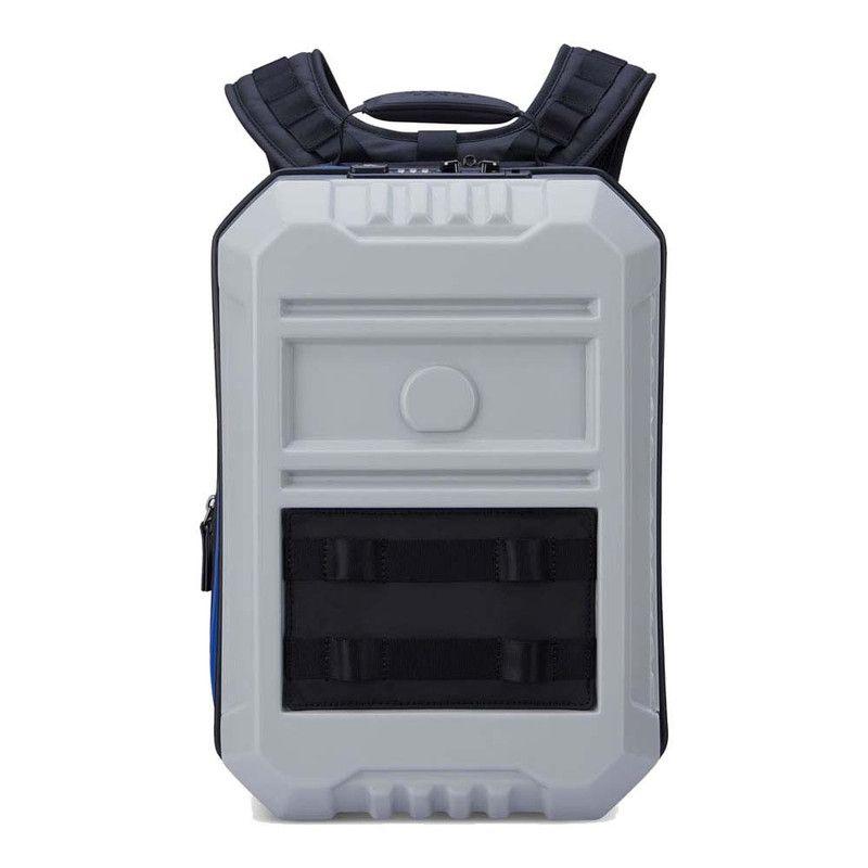MOCHILA HÍBRIDA PORTANOTEBOOK 14" EXPANDIBLE DELSEY REMPART GRIS TORMENTA-9