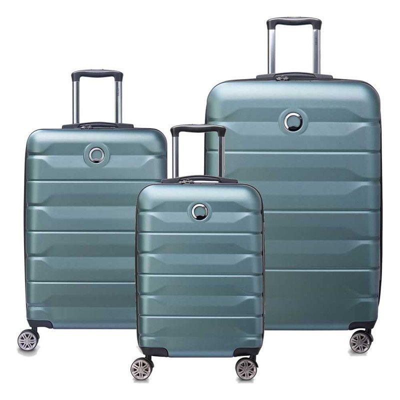 SET DE 3 MALETAS EXPANDIBLES DELSEY AIR ARMOUR VERDE-0