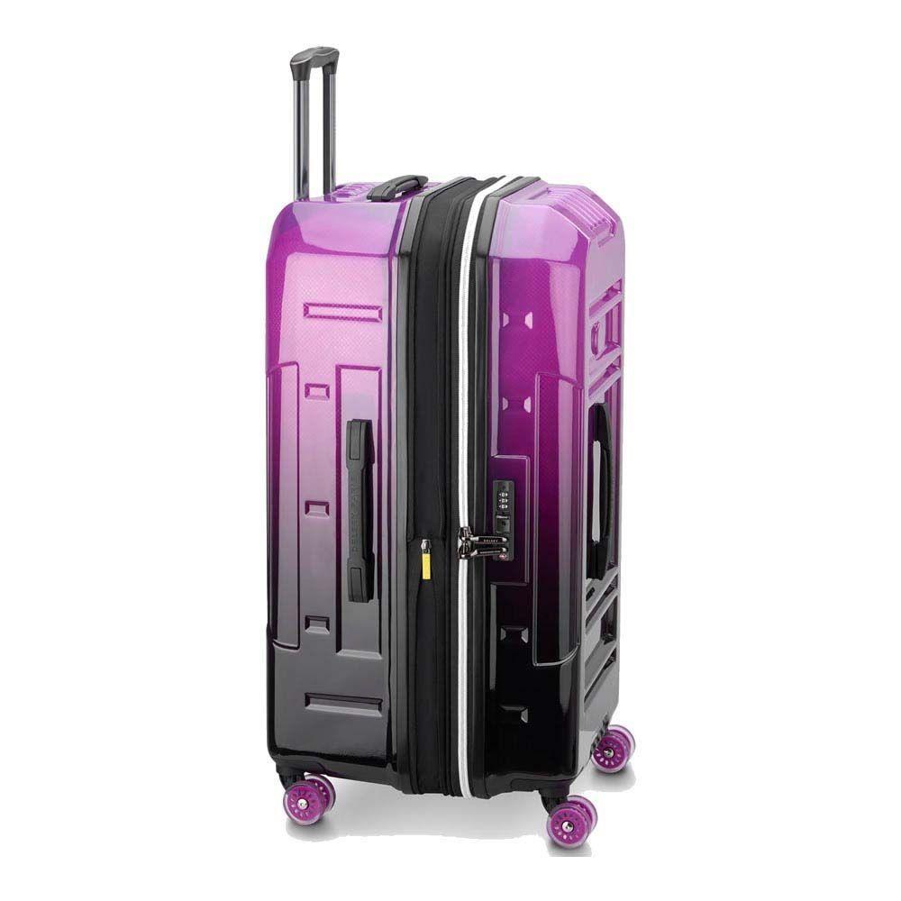 MALETA TRUNK MEDIANA EXPANDIBLE 73 cm DELSEY REMPART VIOLETA TRANSLÚCIDO-5