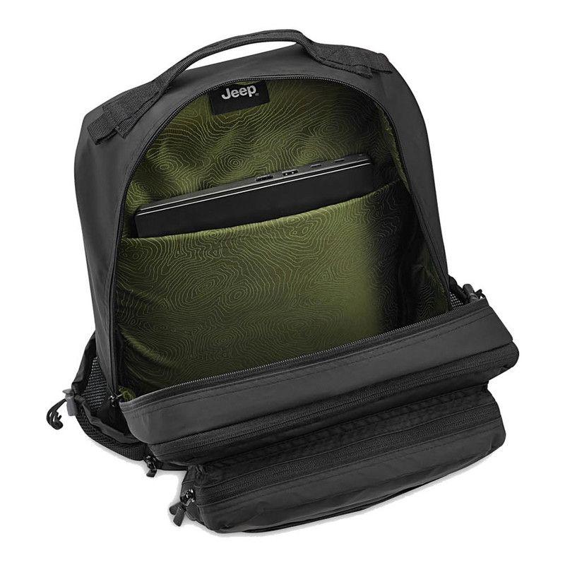 MOCHILA PORTANOT. TACTICA EXP.17" IMPERM. JEEP BY DELSEY 10B NEGRO-7