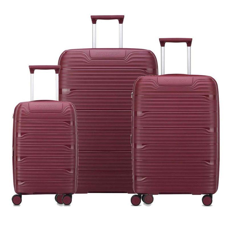 SET DE 3 MALETAS EXPANDIBLES SECURITECH DUNE by DELSEY ROJO-0