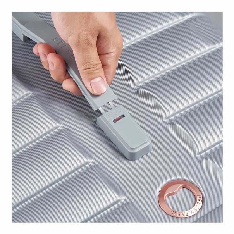 MALETA TRUNK MEDIANA 74 cm. DELSEY SHADOW 5.0 GRIS PLATA-8