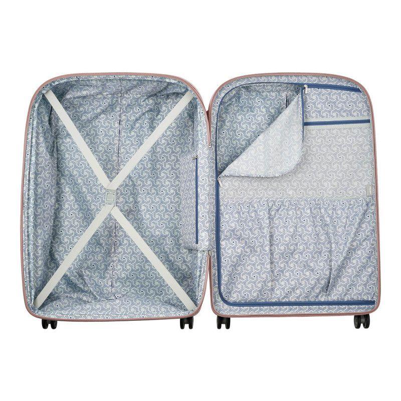 MALETA EXTRA GRANDE EXPANDIBLE 82 cm. DELSEY CLAVEL ROSA-3