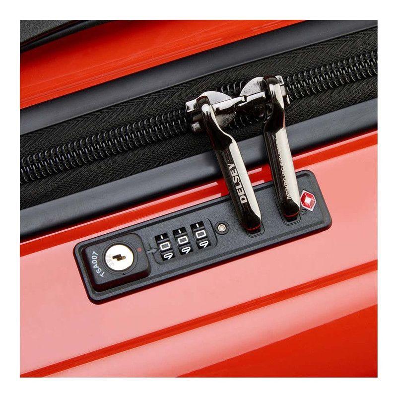 MALETA TRUNK MEDIANA 74 cm. DELSEY SHADOW 5.0 ROJO INTENSO-7