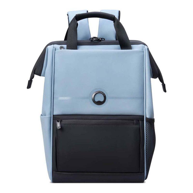 MOCHILA PORTANOTEBOOK IMPERMEABLE 14" DELSEY TURENNE SOFT CELESTE-0