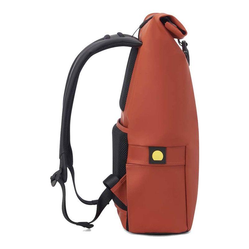 MOCHILA PORTAPC ROLLTOP IMPERMEABLE 14" DELSEY TURENNE SOFT NARANJA-3