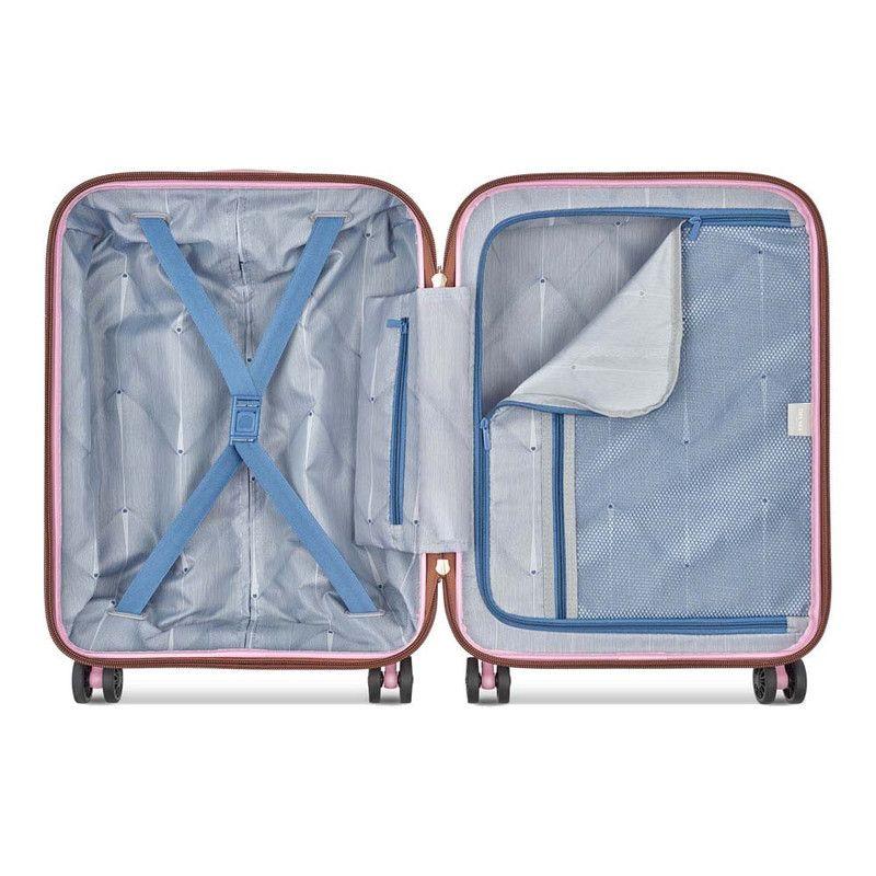 MALETA DE CABINA SLIM 55 cm. DELSEY FREESTYLE ROSA PEONY-2