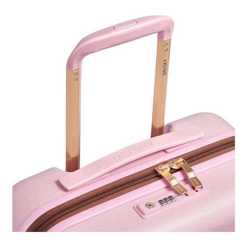 MALETA DE CABINA SLIM 55 cm. DELSEY FREESTYLE ROSA PEONY-5