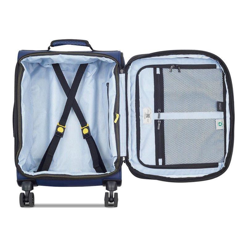 MALETA DE CABINA 55 cm. EXPAND. E IMPERM. DELSEY BONNEVILLE AZUL-2