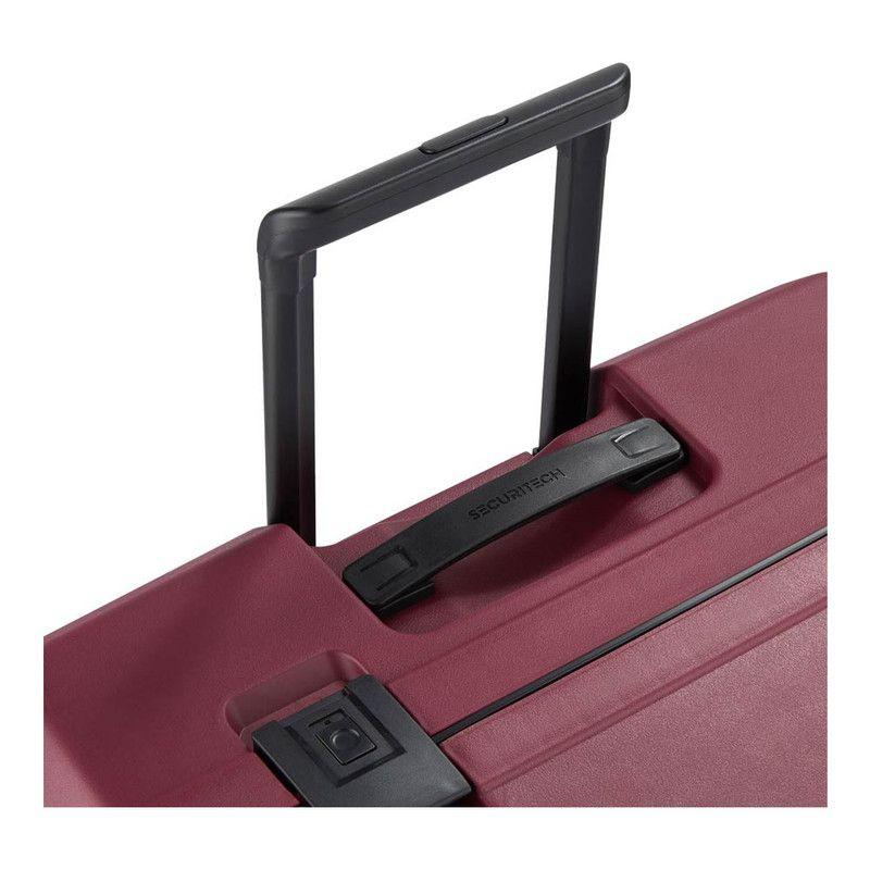MALETA MEDIANA 70 cm. SECURITECH STONE by DELSEY ROJA-5