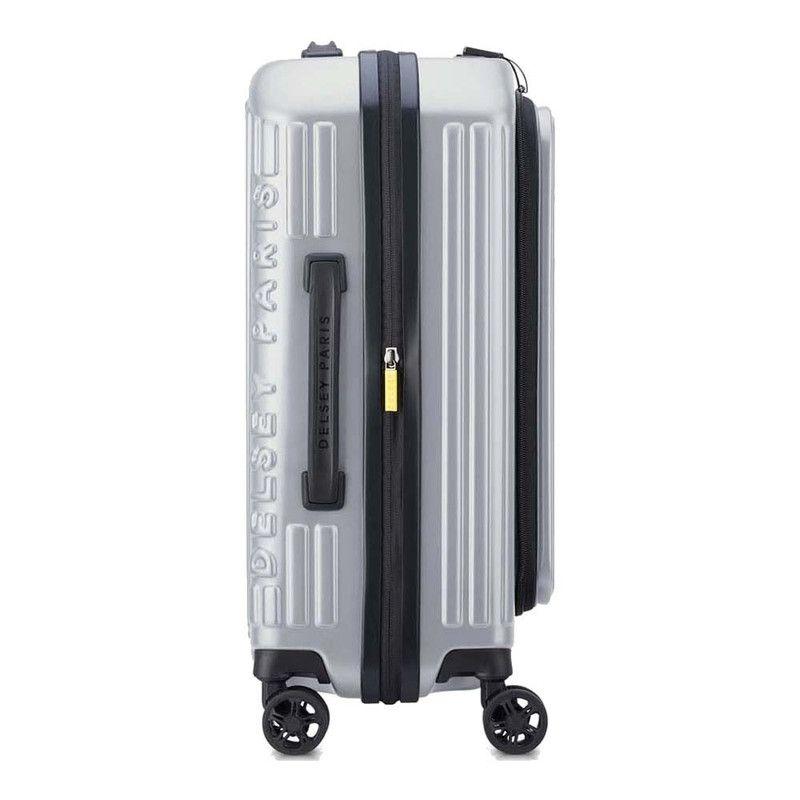 MALETA DE CABINA  RIGIDA CON TAPA  55 cm. DELSEY SECURITIME GRIS PLATA-3