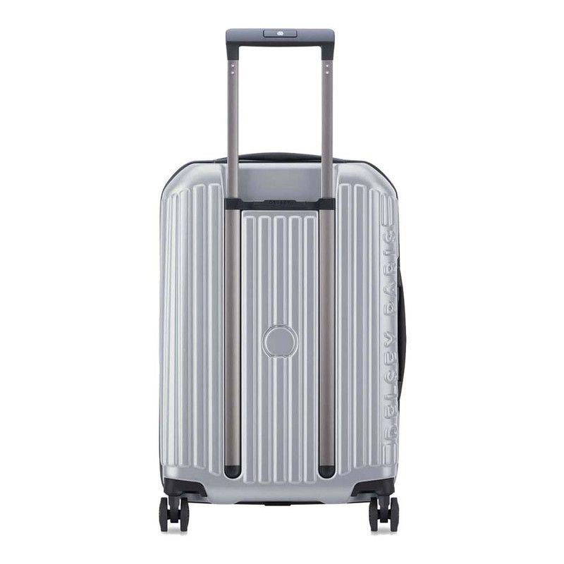 MALETA DE CABINA  RIGIDA CON TAPA  55 cm. DELSEY SECURITIME GRIS PLATA-4