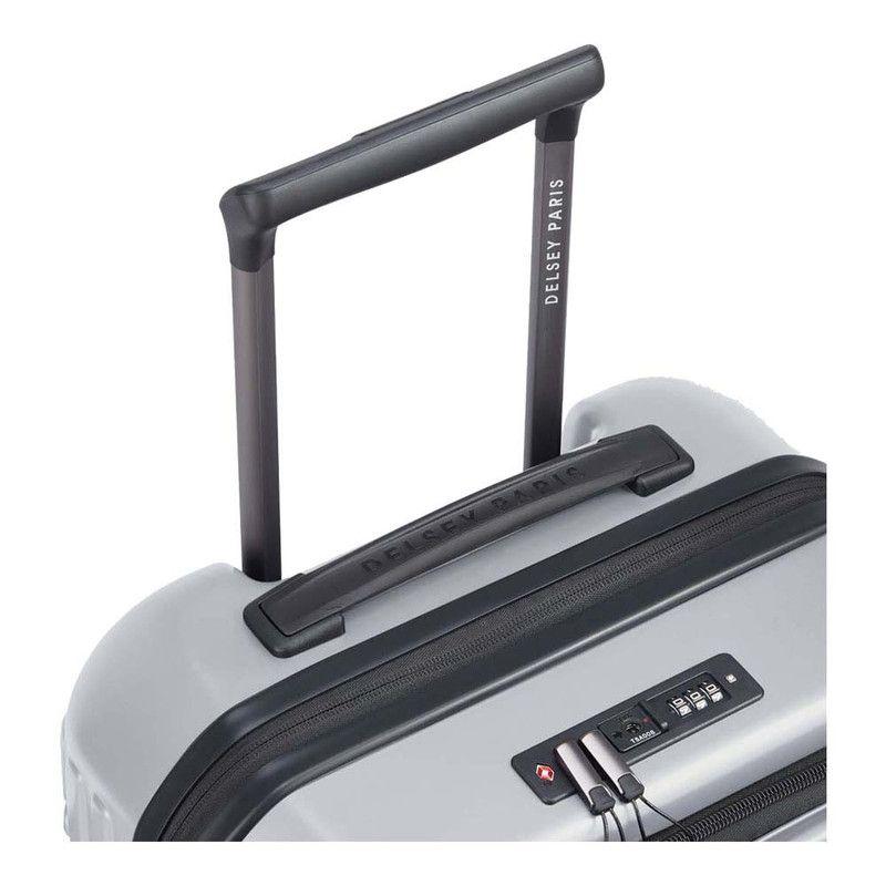 MALETA DE CABINA  RIGIDA CON TAPA  55 cm. DELSEY SECURITIME GRIS PLATA-6
