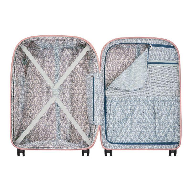SET DE 3 MALETAS EXPANDIBLES XL DELSEY CLAVEL ROSA-4