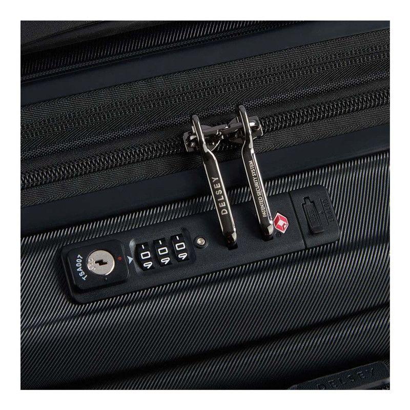 MALETA DE CABINA EXPAND. CON PORTANOT. DELSEY SHADOW  5.0 NEGRO-7
