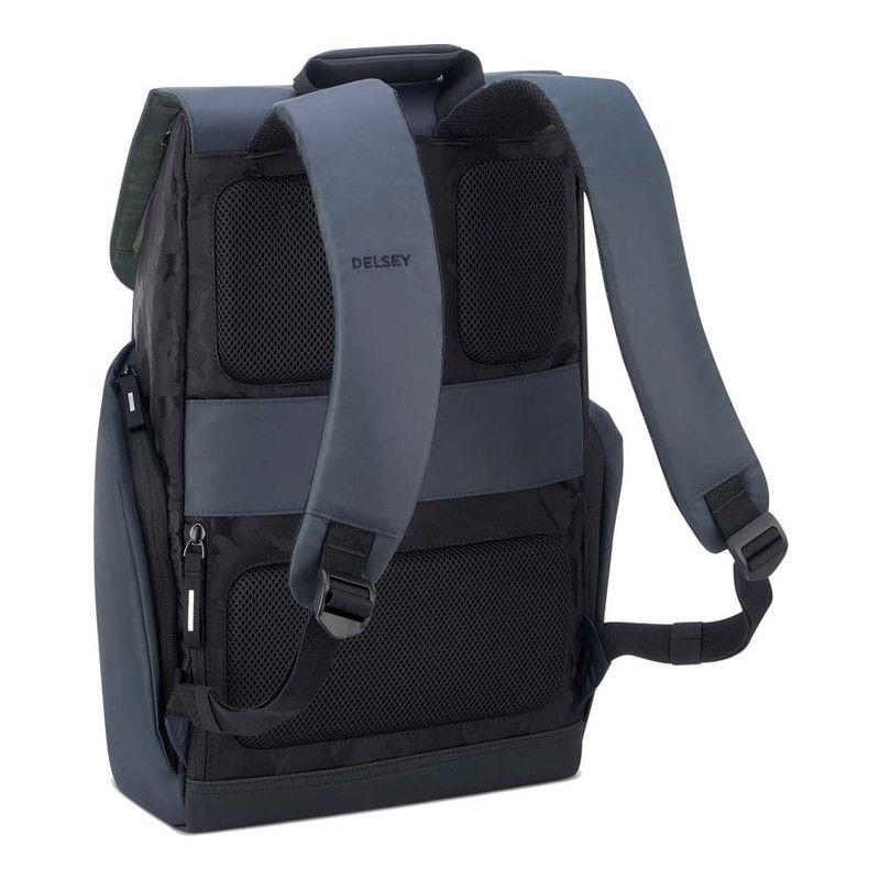 MOCHILA PORTANOTEBOOK 15,6 PULGADAS DELSEY SECURFLAP NEGRO CAMO-9