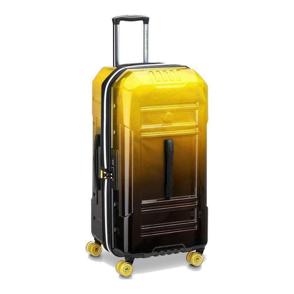 MALETA TRUNK MEDIANA EXPANDIBLE 73 cm DELSEY REMPART AMARILLO TRANSLÚCIDO-1