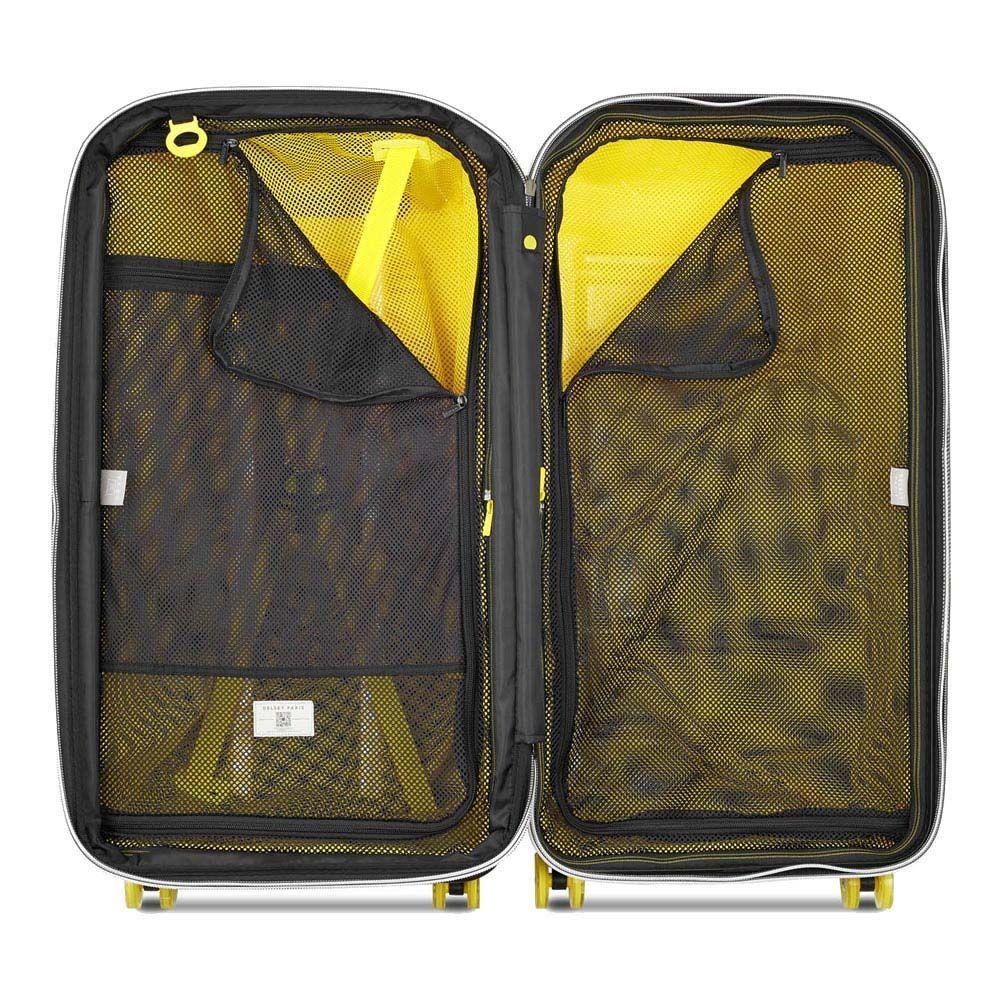 MALETA TRUNK MEDIANA EXPANDIBLE 73 cm DELSEY REMPART AMARILLO TRANSLÚCIDO-4