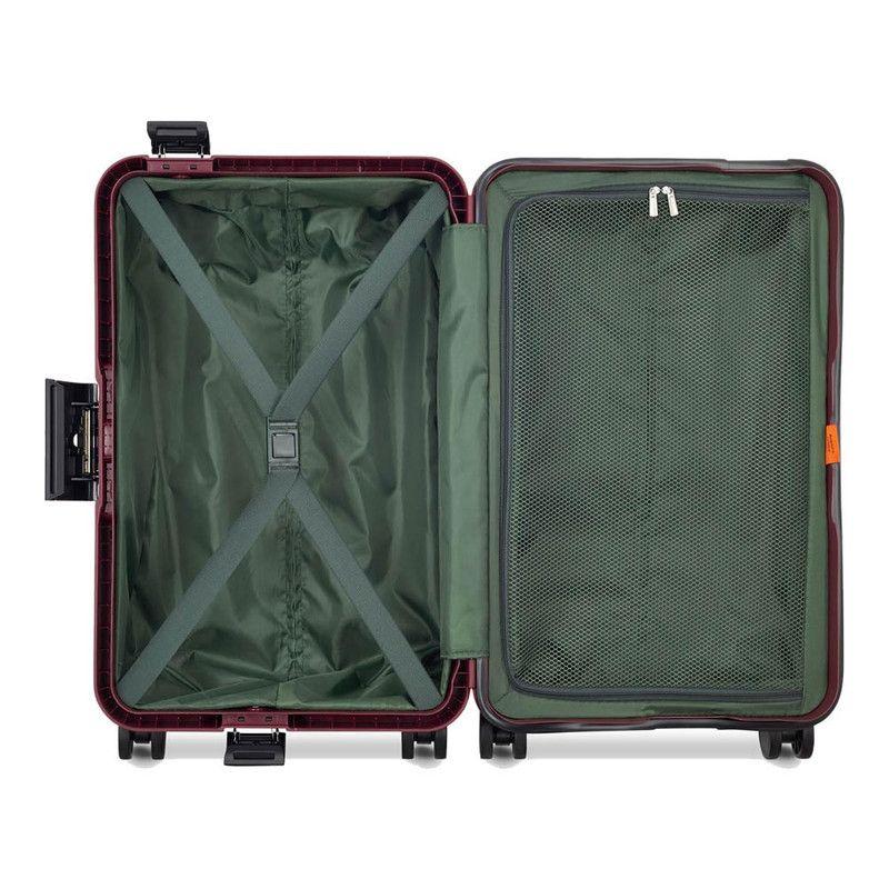 MALETA DE CABINA 55 cm. SECURITECH STONE by DELSEY ROJA-2