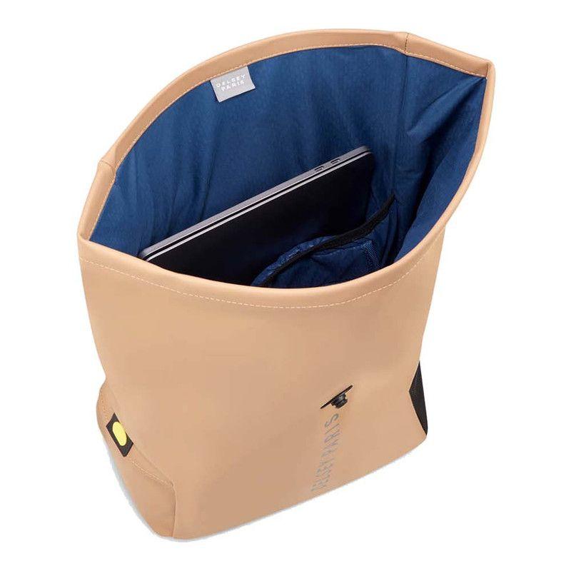 MOCHILA PORTAPC ROLLTOP IMPERMEABLE 14" DELSEY TURENNE SOFT BEIGE-7