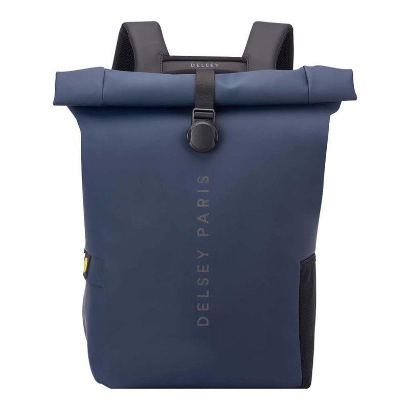 MOCHILA PORTAPC ROLLTOP IMPERMEABLE 14" DELSEY TURENNE SOFT AZUL-0