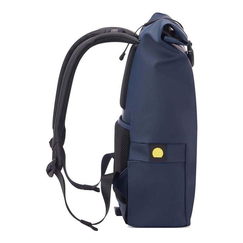 MOCHILA PORTAPC ROLLTOP IMPERMEABLE 14" DELSEY TURENNE SOFT AZUL-3