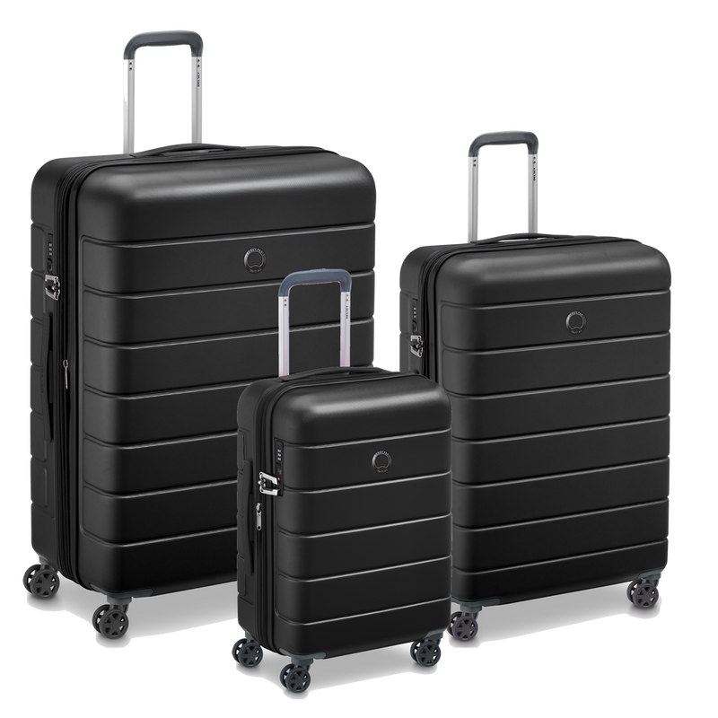 SET DE 3 MALETAS DELSEY LAGOS NEGRO-0