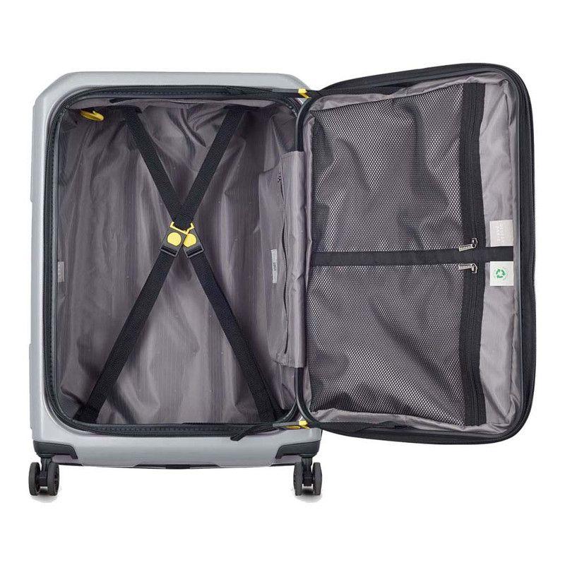 MALETA MEDIANA RIGIDA CON TAPA  66 cm. DELSEY SECURITIME GRIS PLATA-2