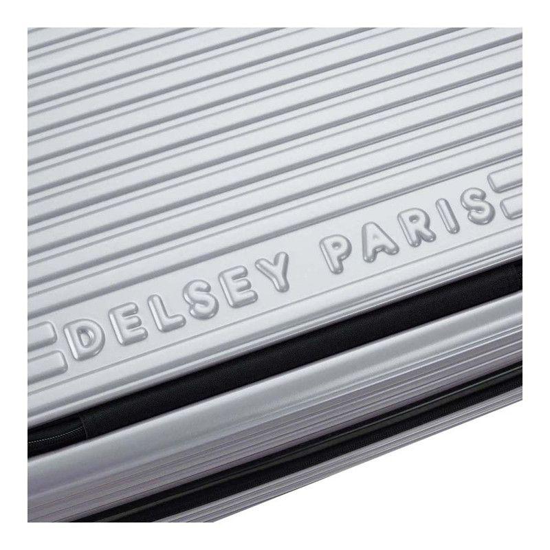 MALETA MEDIANA RIGIDA CON TAPA  66 cm. DELSEY SECURITIME GRIS PLATA-5