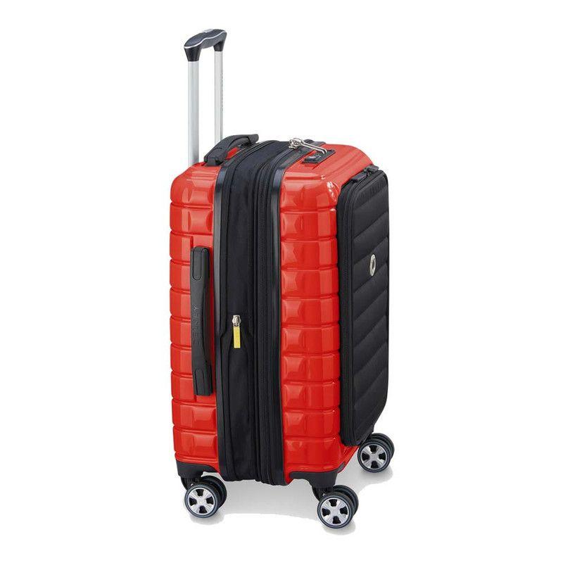 MALETA DE CABINA EXPANDIBLE PORTAPC 55 CM. DELSEY SHADOW 5.0 ROJO INTENSO-8