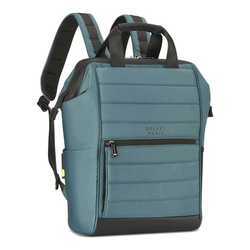 MOCHILA TOTE PORTANOTEBOOK 14" DELSEY SHADOW 5.0 VERDE-1