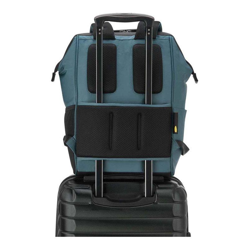 MOCHILA TOTE PORTANOTEBOOK 14" DELSEY SHADOW 5.0 VERDE-5