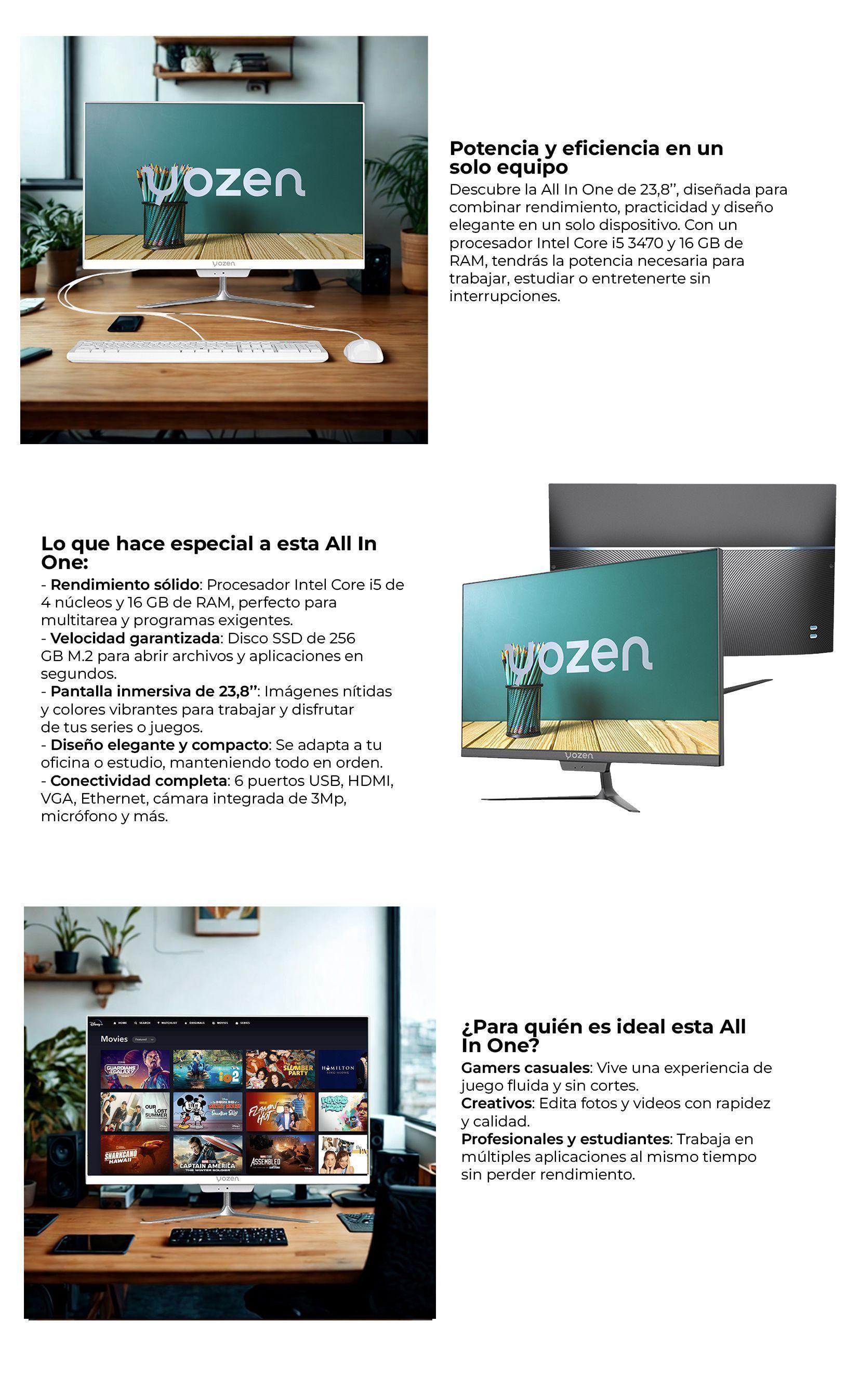 All In One 23,8'' Intel Core I5-3470 16gb 256gb Ssd Modelo A-8
