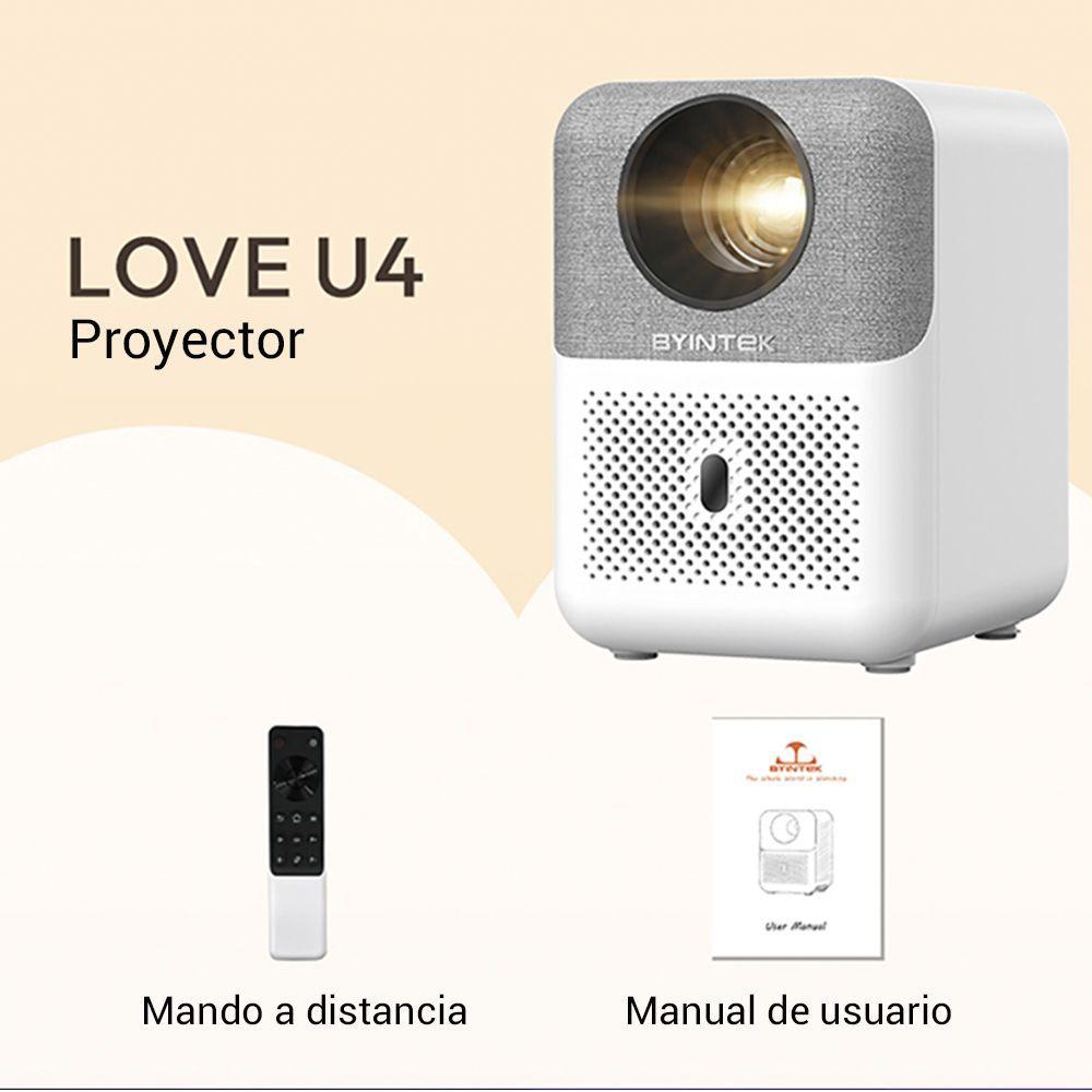 Proyector Smart Hd Byintek Love U4-9