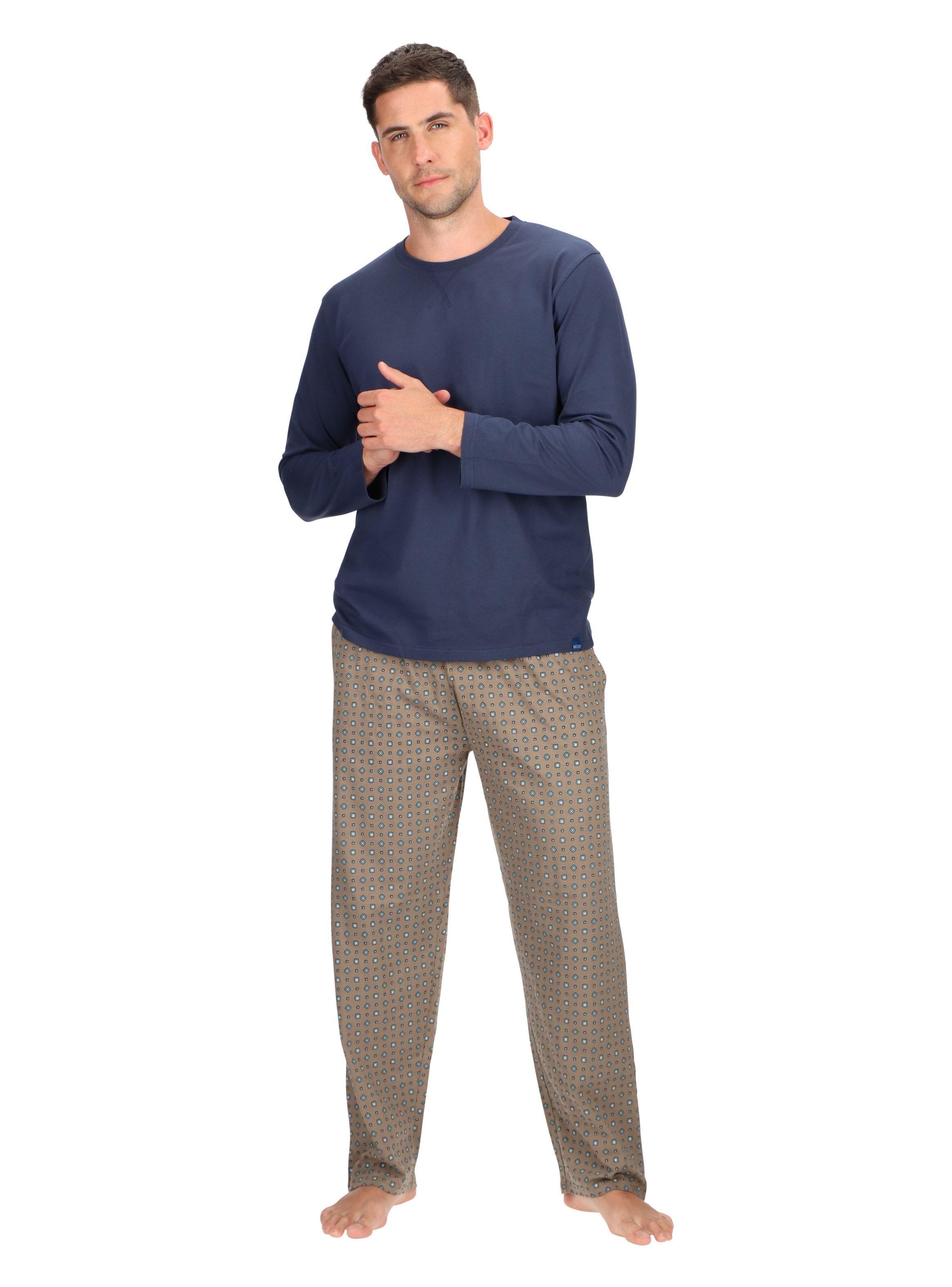 Pijama Algodón Azul Mota -2