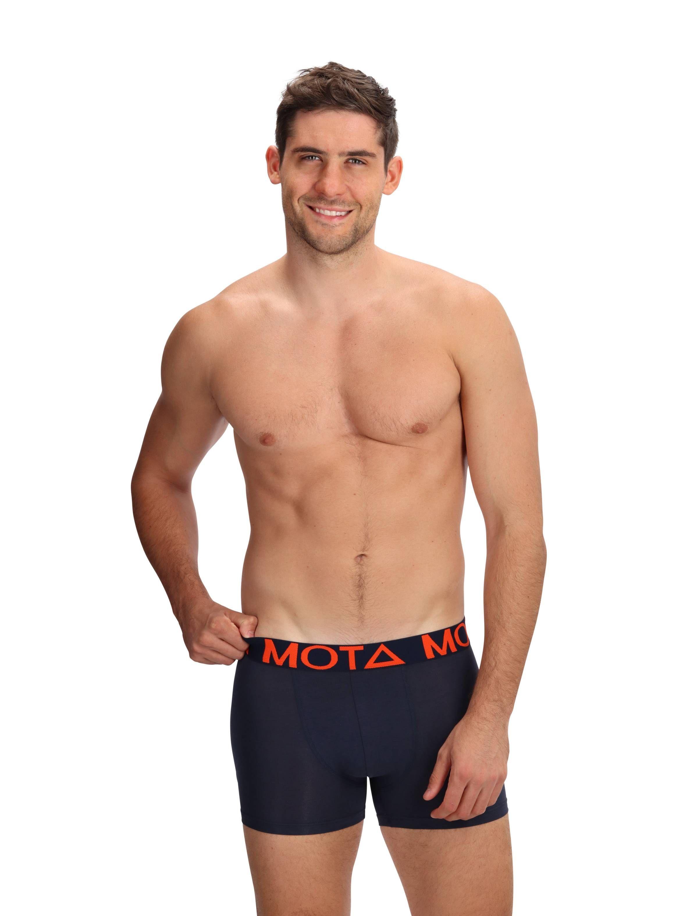 Boxer Medio Bambú Azul Pack 3 Mota-2
