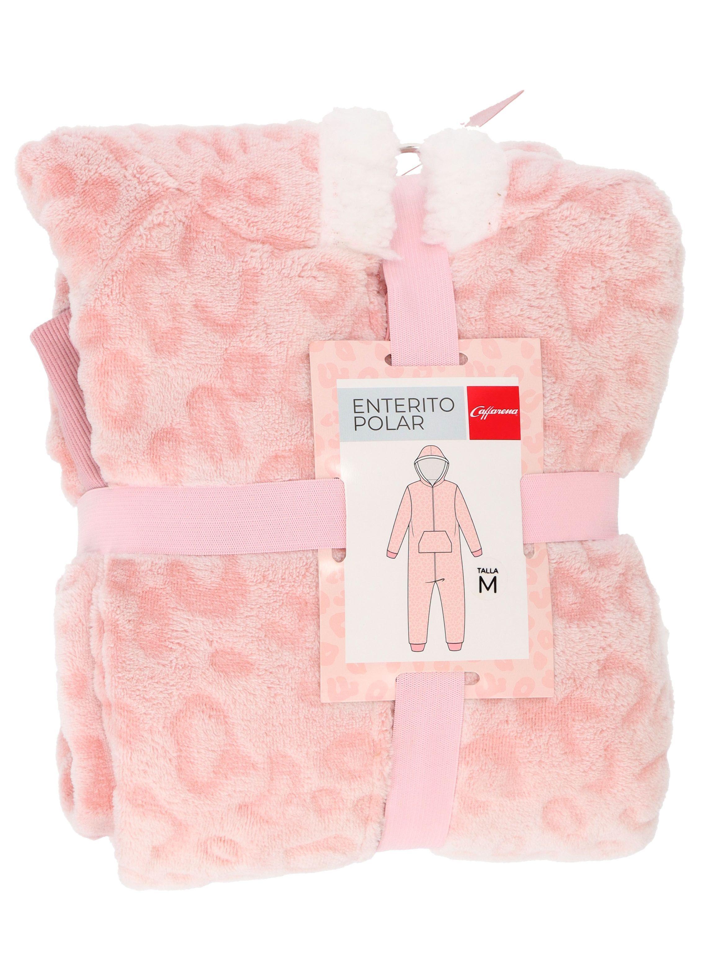 Pijama Enterito Micropolar Rosado Caffarena-4