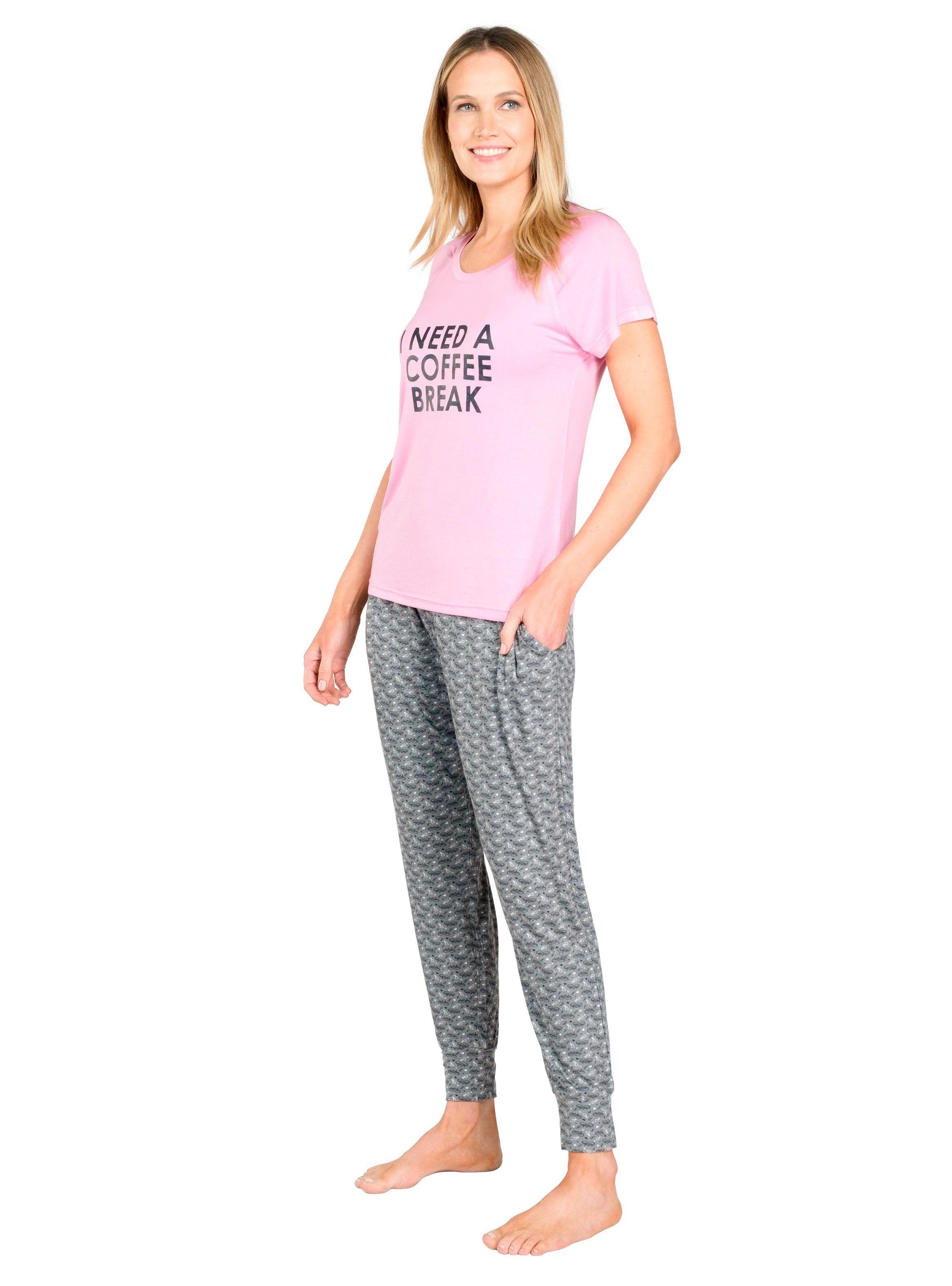 Pijama Juvenil Con Polera manga corta Caffarena -0