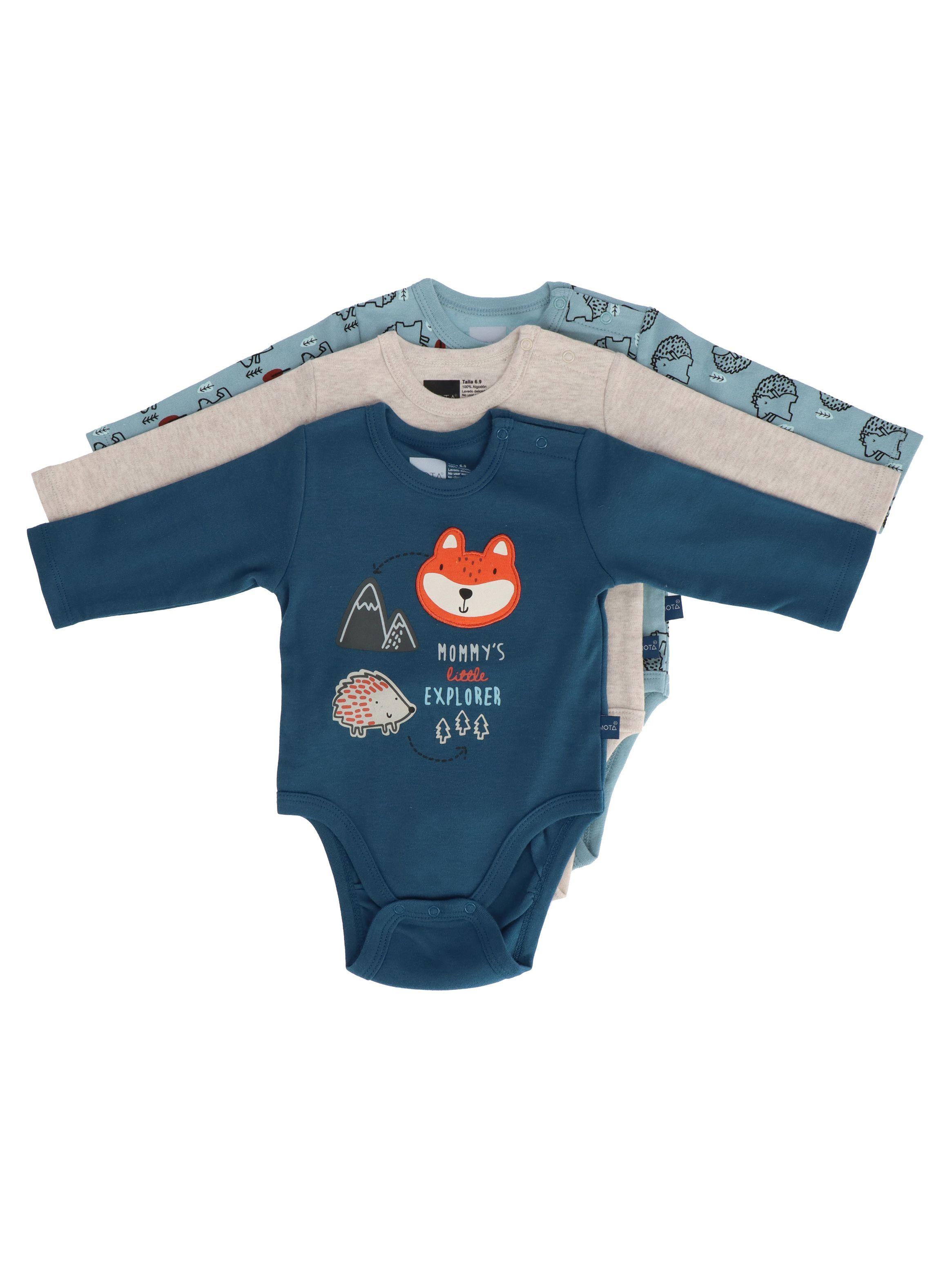 Body Pack 3 Niño Algodón Mota-0