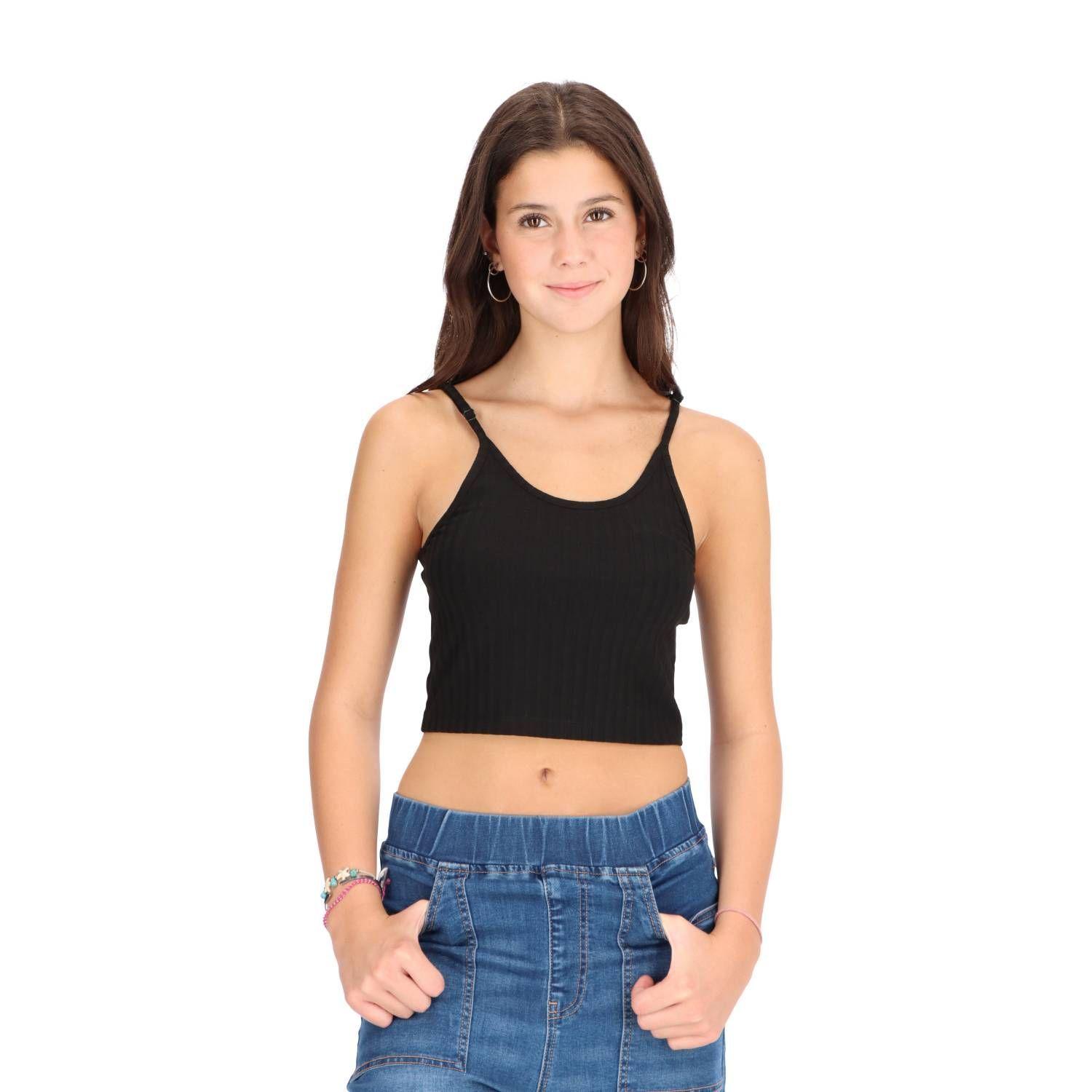 Crop Top Juvenil Diseño Tejido Caffarena -1