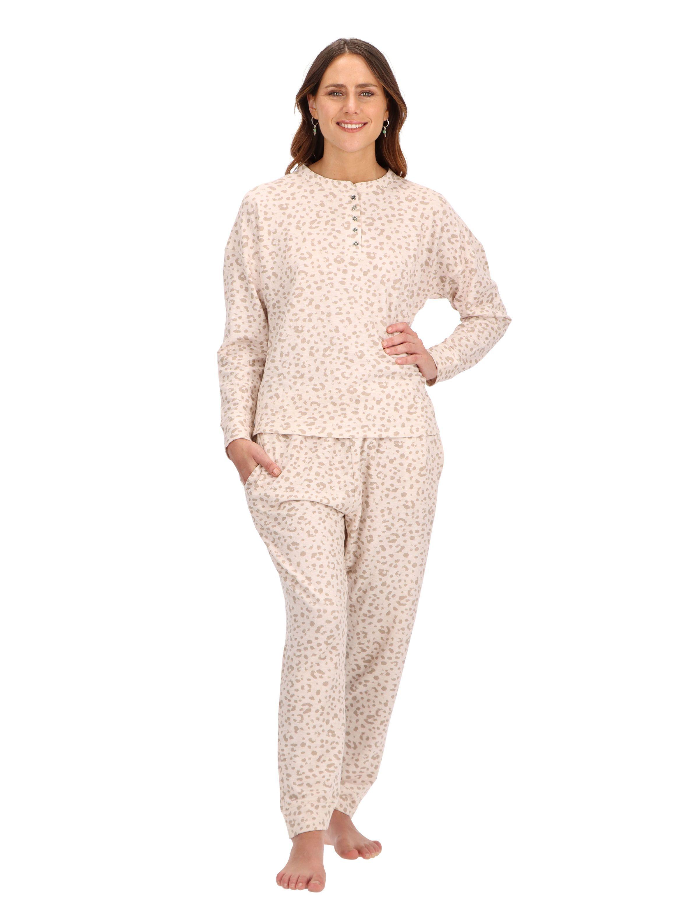 Pijama Largo Beige Caffarena  -0