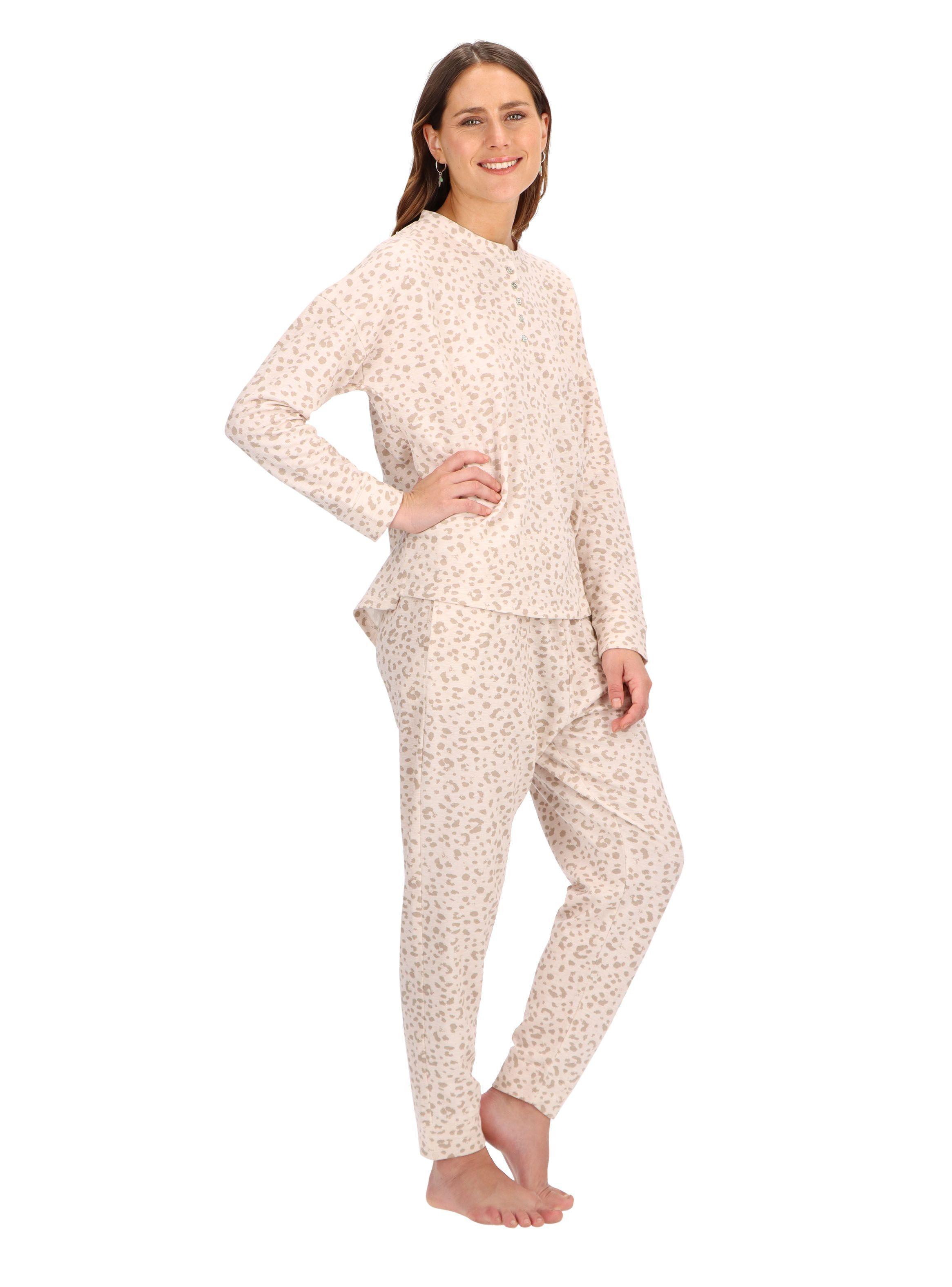Pijama Largo Beige Caffarena  -1