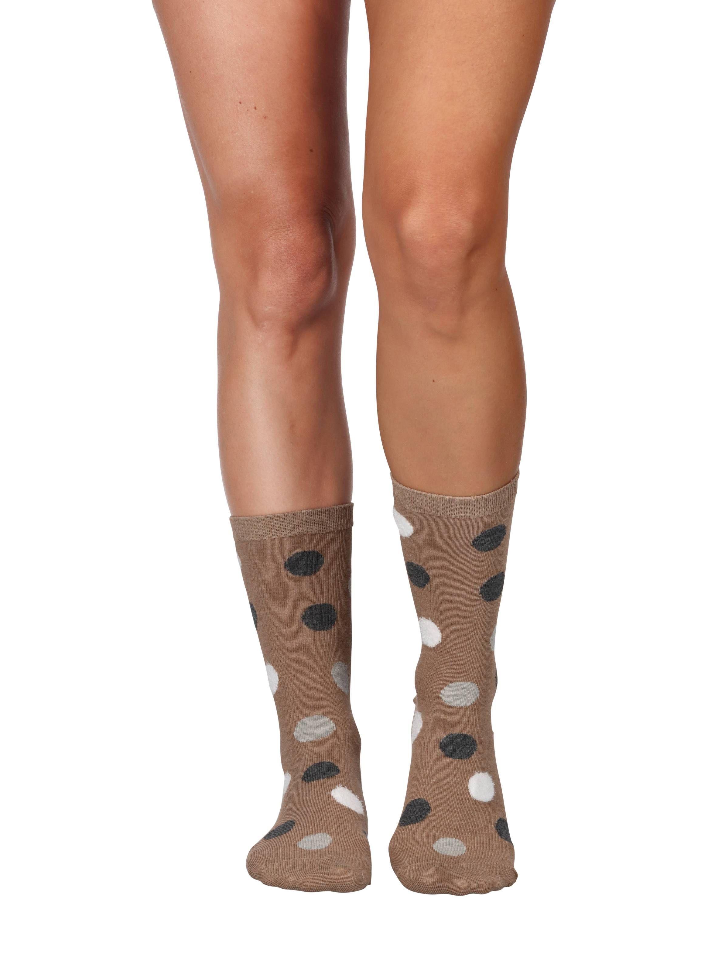 Calcetín Corto Café Algodón pack 3 Caffarena-4