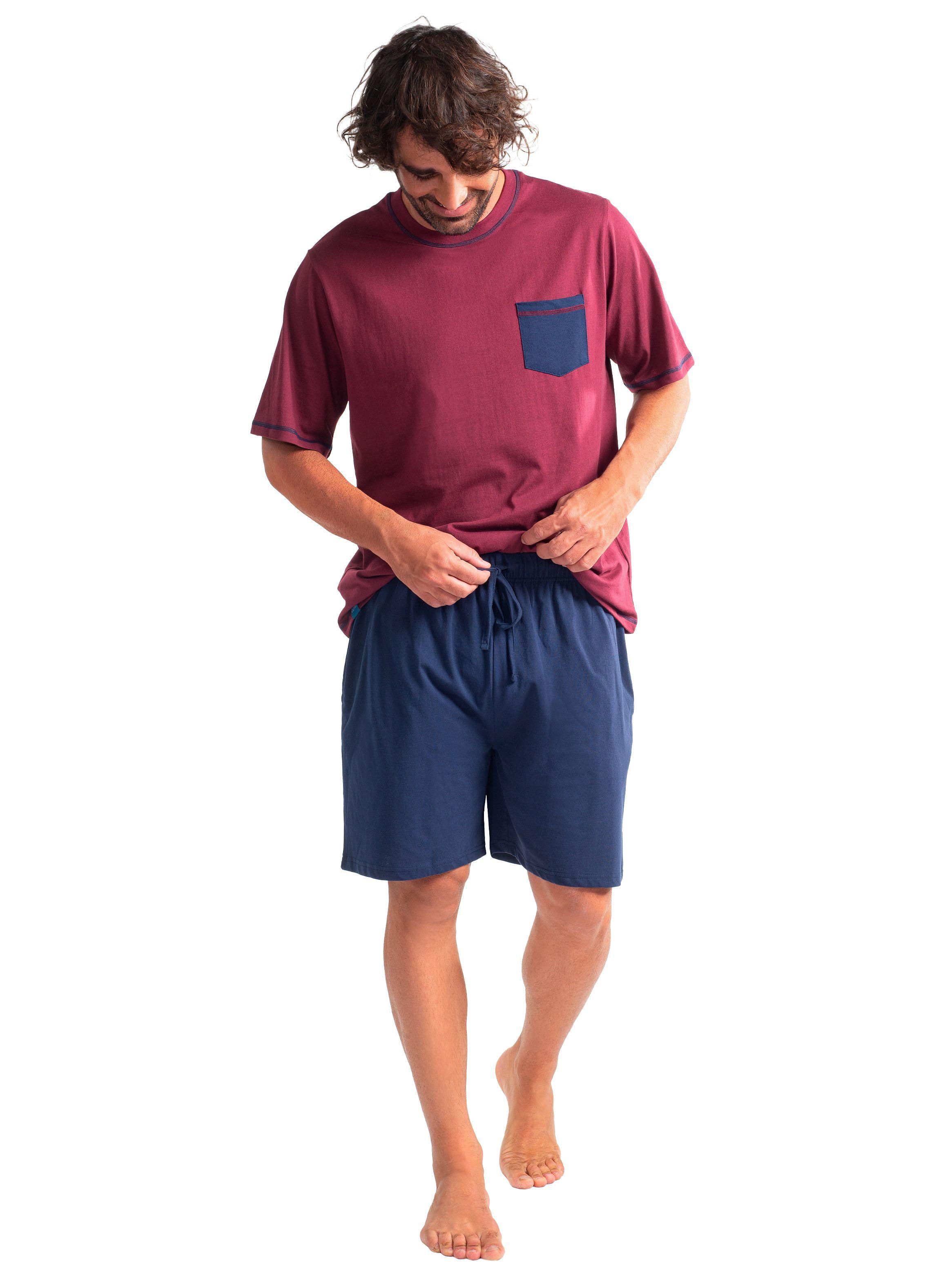 Pijama Corto Diseño Liso Algodón Mota-2