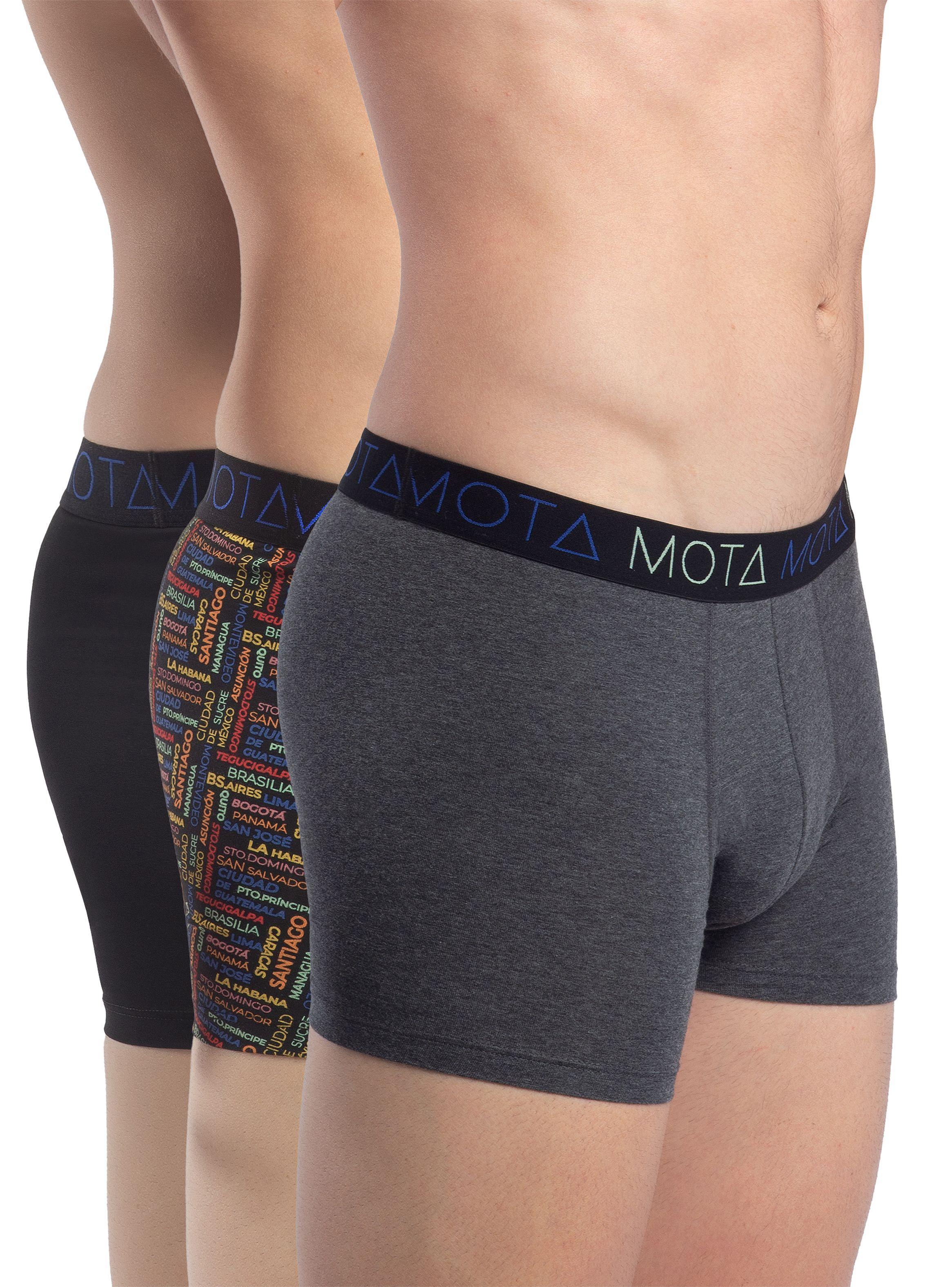 Bóxer Medio Algodón Pack 3-0